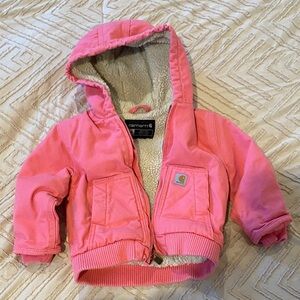 Carhartt Pink Sherpa-Lined Jacket 18 month